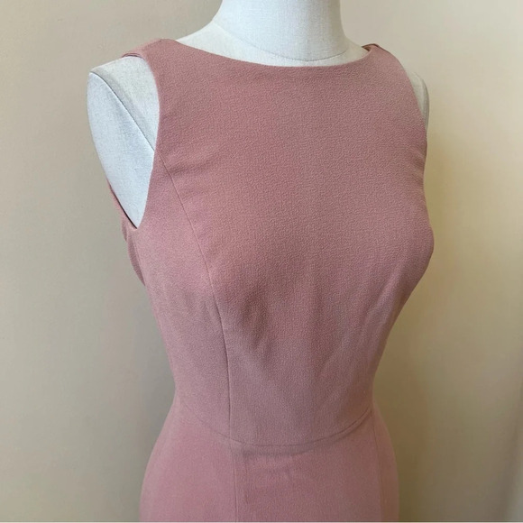Dress the Population Mackenna low cowl back sheath dress blush pink 866 - Picture 8 of 15